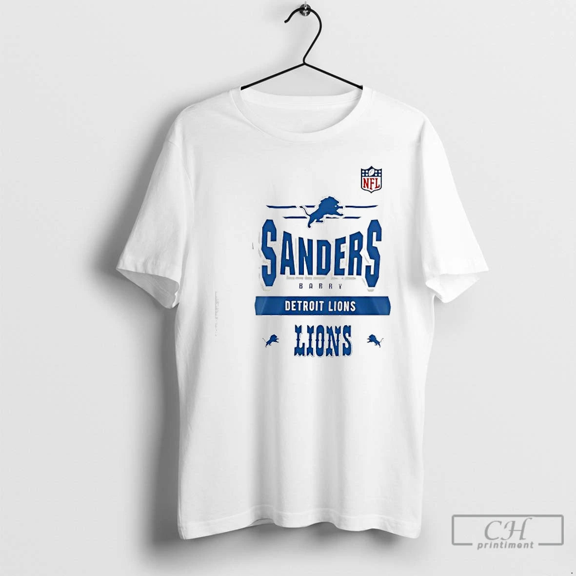 Classic Barry Sanders Detroit Lions Name Number Team Origins Vintage Logo T-Shirts, Hoodie, Sweatshirt | PopFlextees.com