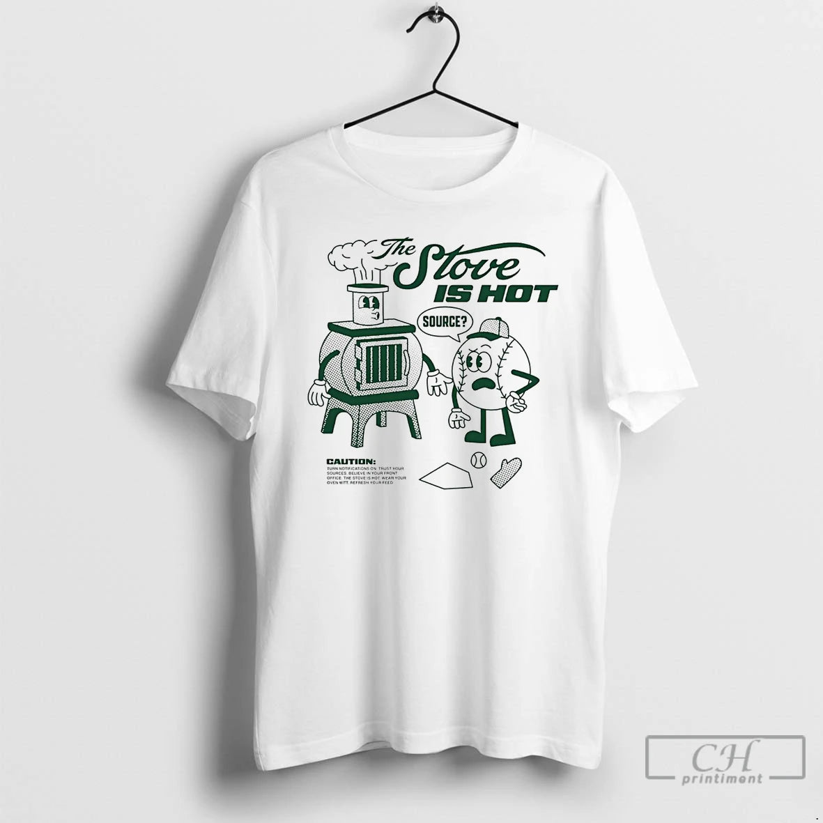 Classic Baseball The Stove Is Hot Wear Your Oven Mitt T-Shirts, Hoodie, Sweatshirt | PopFlextees.com