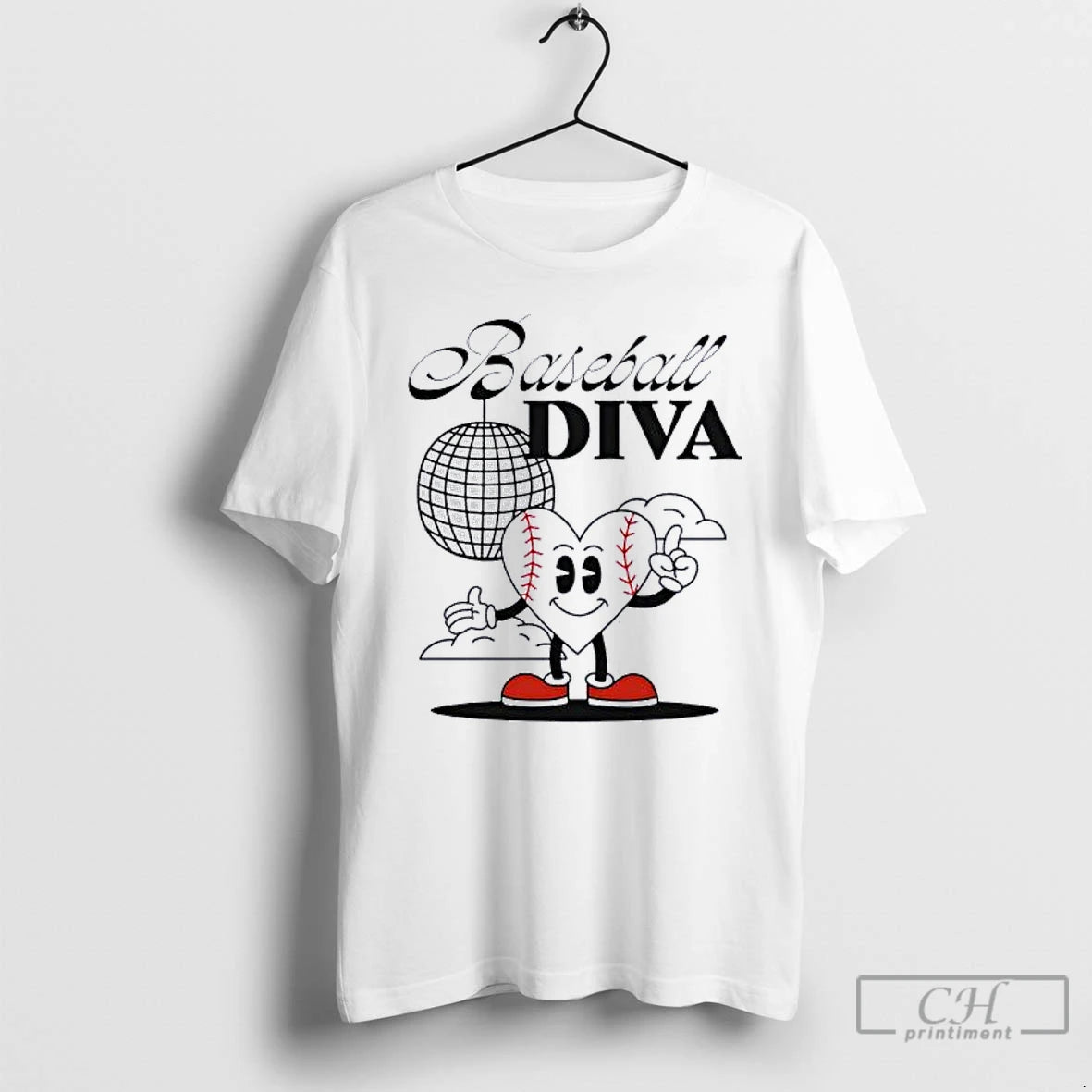 Classic Baseball X Heart Diva Toddler T-Shirts, Hoodie, Sweatshirt | PopFlextees.com