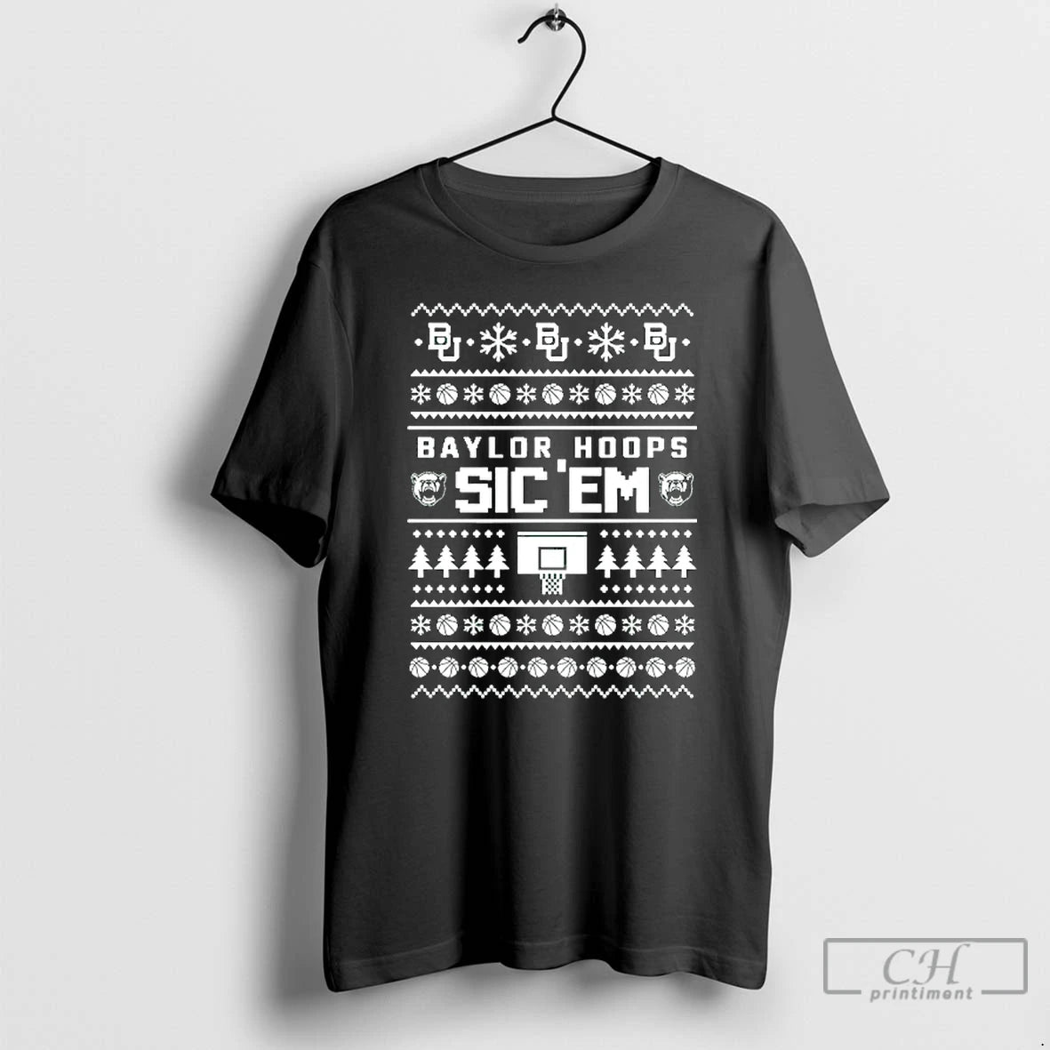 Classic Baylor Bears Hoops Sic Em Christmas T-Shirts, Hoodie, Sweatshirt | PopFlextees.com