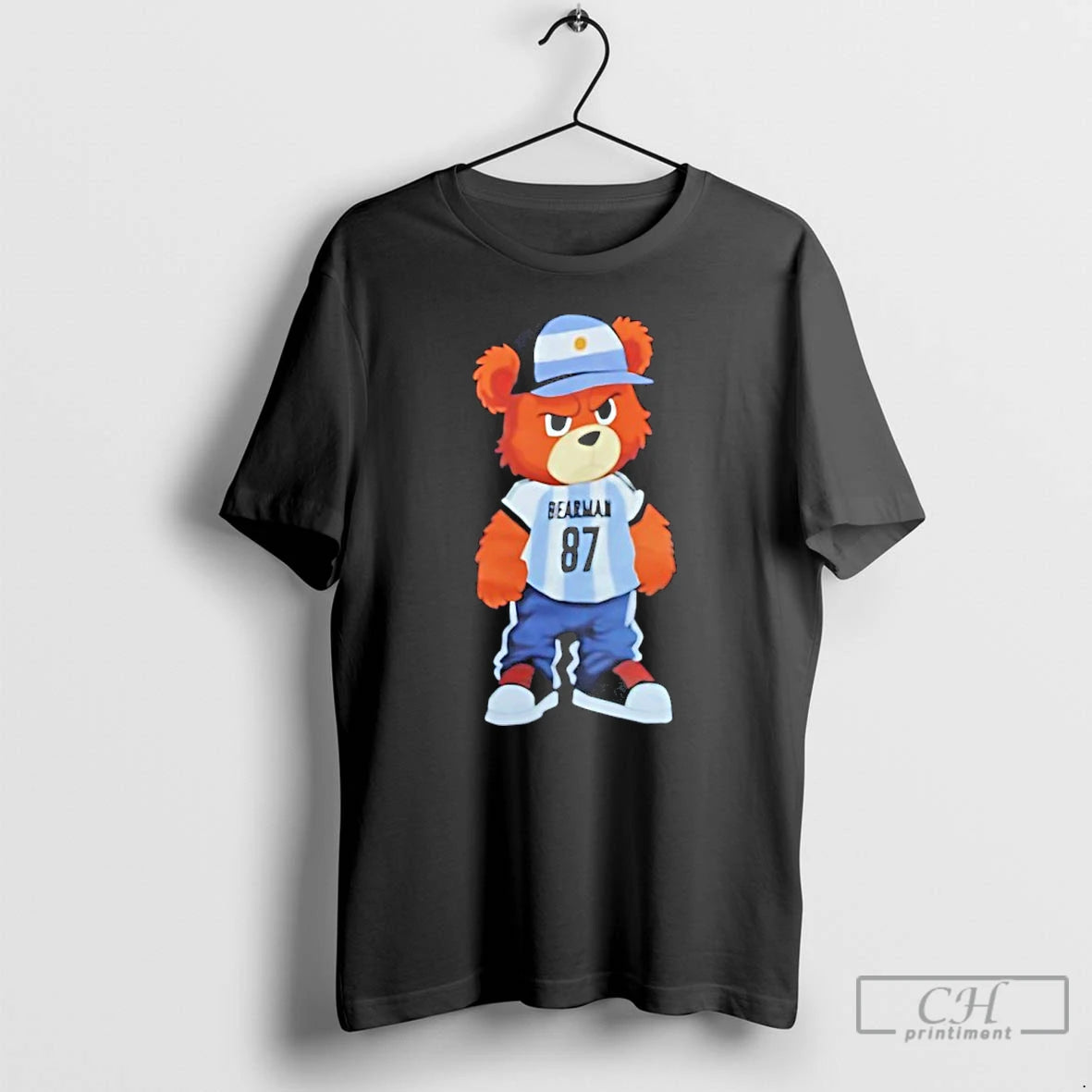 Classic Bear Oliver Bearman 87 Argentina Football T-Shirts, Hoodie, Sweatshirt | PopFlextees.com
