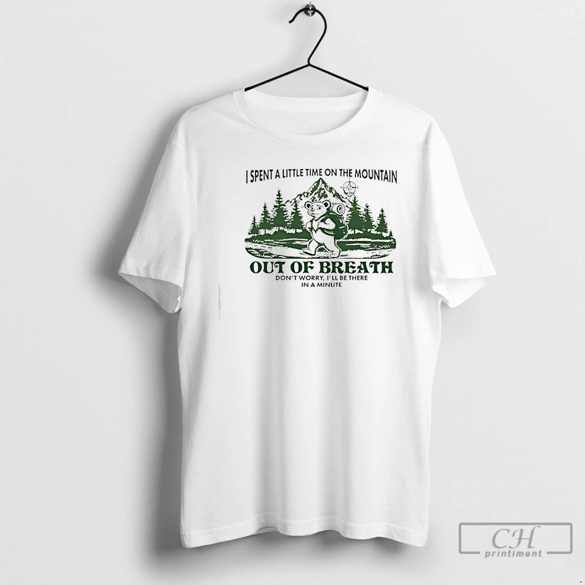 Classic Bear Hiking Spent A Little Time On The Mountain Out Of Breath Dont Worry T-Shirts, Hoodie, Sweatshirt