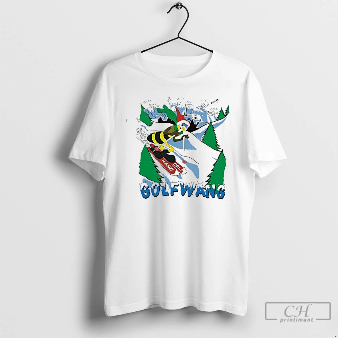 Classic Bee Is Skiing Golfwang Funny Cute T-Shirts, Hoodie, Sweatshirt | PopFlextees.com