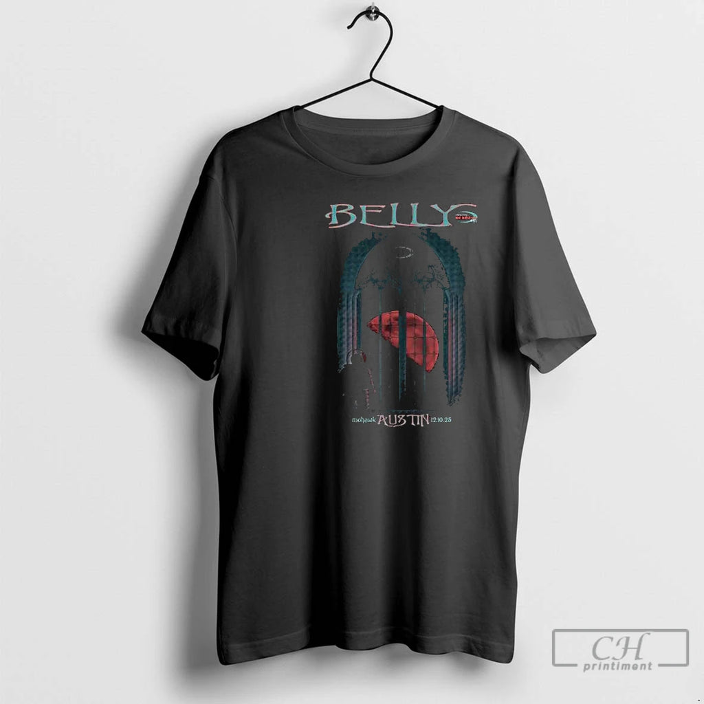 Classic Belly December 10 2025 Austin Tx Circle Black T-Shirts, Hoodie, Sweatshirt | PopFlextees.com