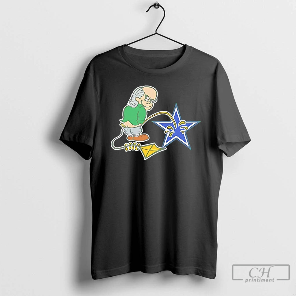 Classic Ben Franklin Whizzing On The Blue Star T-Shirts, Hoodie, Sweatshirt | PopFlextees.com