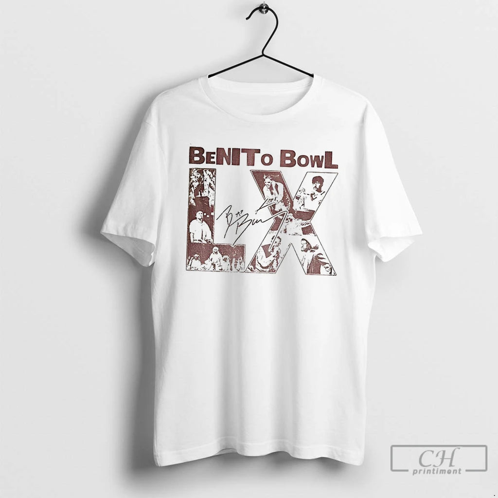 Classic Benito Bowl 2026 Football Lix Bad Bunny Signature T-Shirts, Hoodie, Sweatshirt | PopFlextees.com