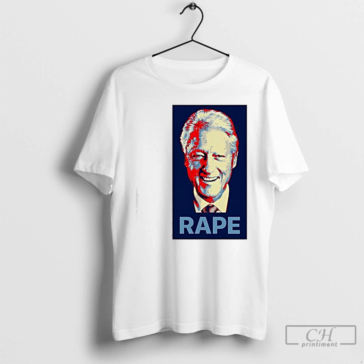 Classic Bill Clinton Rape Record Graphic T-Shirts, Hoodie, Sweatshirt | PopFlextees.com