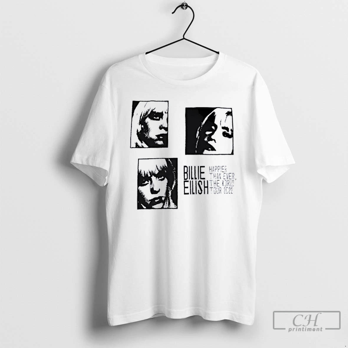 Classic Billie Eilish Happier Than Ever The World Tour 2022 T-Shirts, Hoodie, Sweatshirt | PopFlextees.com