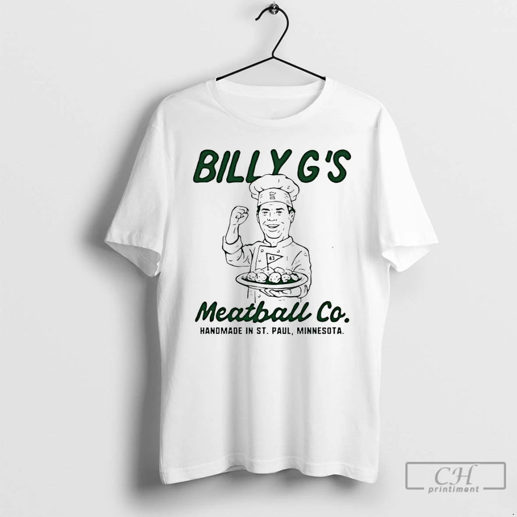 Classic Billy Gs Meatballs Minnesota Wild T-Shirts, Hoodie, Sweatshirt | PopFlextees.com