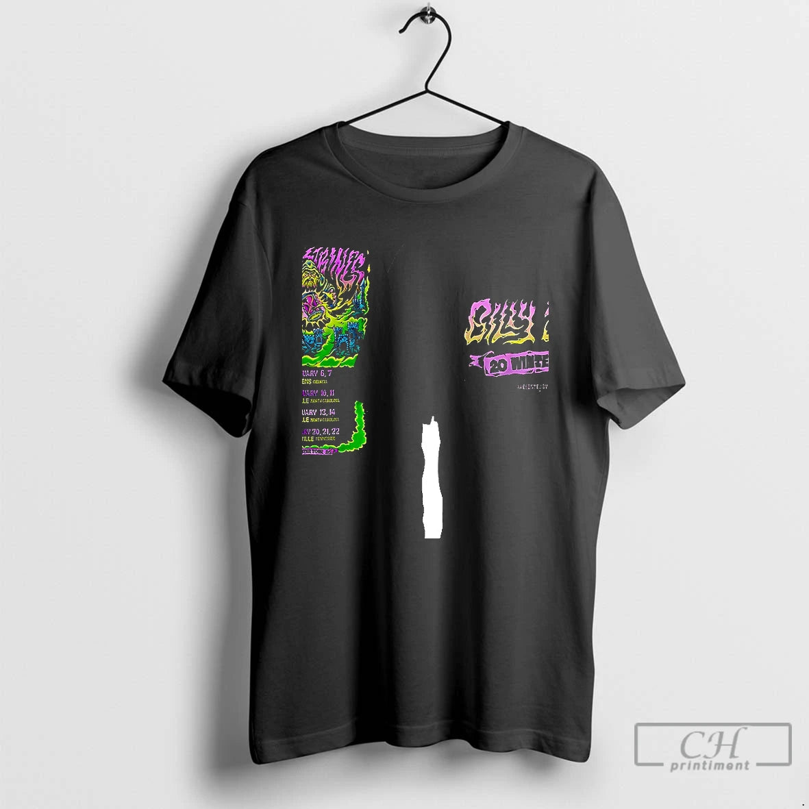 Classic Billy Strings Winter Tour 2026 Date Schedule Art Double Graphic T-Shirts, Hoodie, Sweatshirt | PopFlextees.com