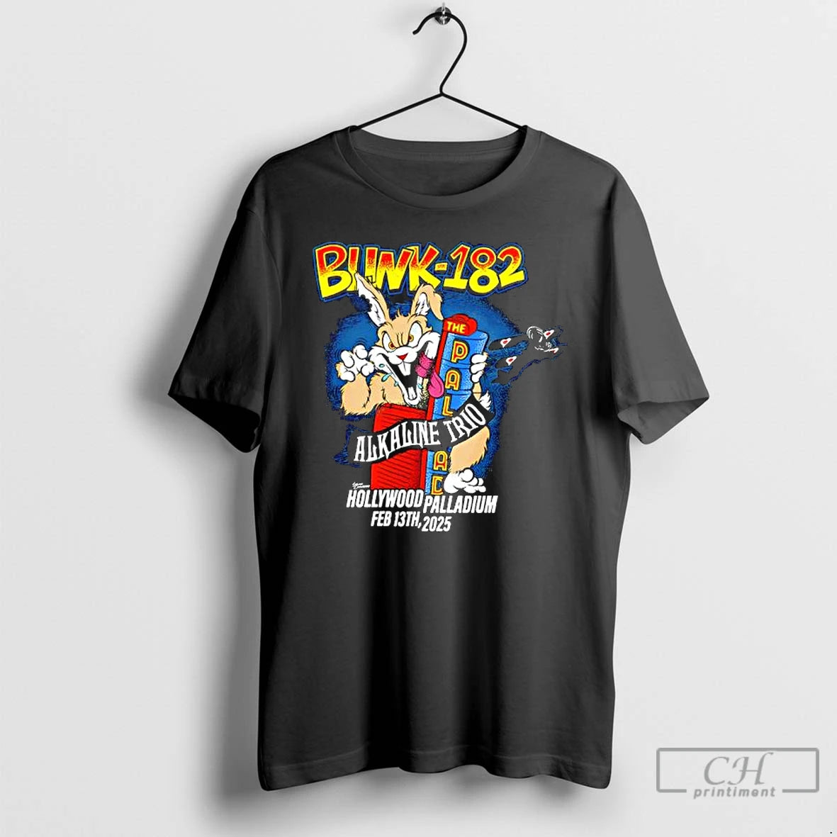 Classic Biwk 182 Alkaline Trio Hollywood Palladium Feb 13th 2025 T-Shirts, Hoodie, Sweatshirt | PopFlextees.com