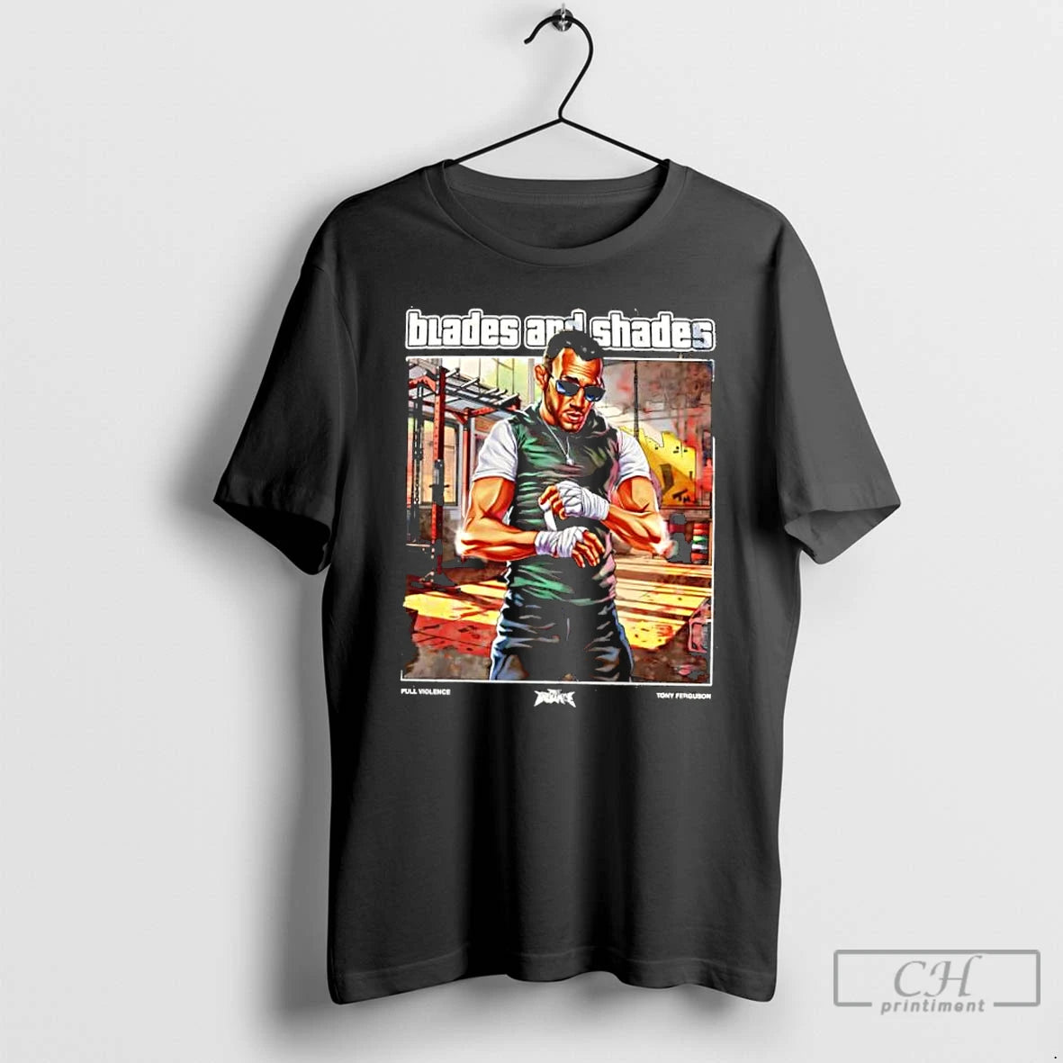 Classic Blades And Shades Tony Ferguson T-Shirts, Hoodie, Sweatshirt | PopFlextees.com