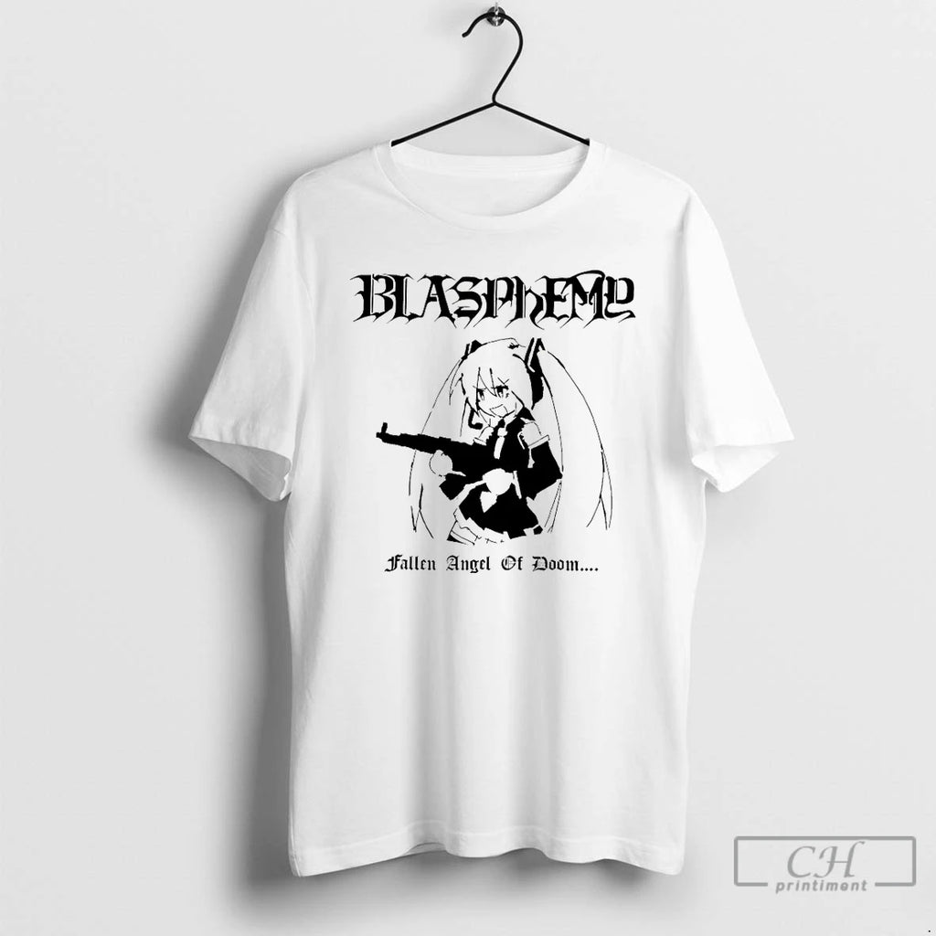 Classic Blasphemy Fallen Angel Of Doom T-Shirts, Hoodie, Sweatshirt | PopFlextees.com