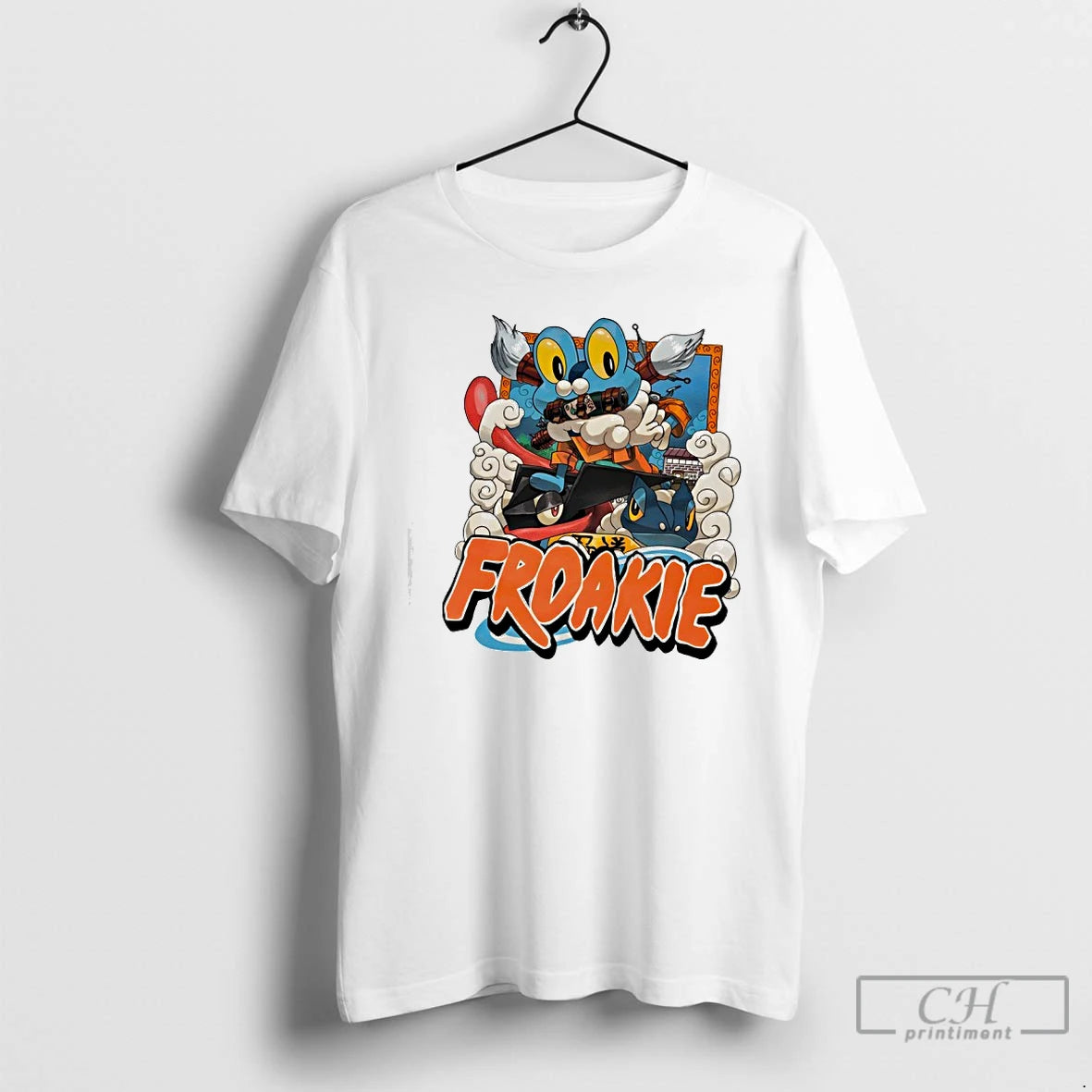 Classic Blue Fro Froakie T-Shirts, Hoodie, Sweatshirt | PopFlextees.com
