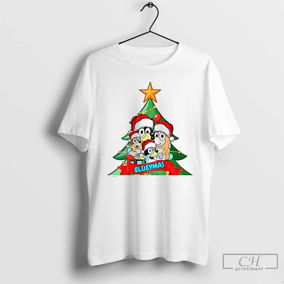 Classic Bluey Family Tree Blueymas Merry T-Shirts, Hoodie, Sweatshirt