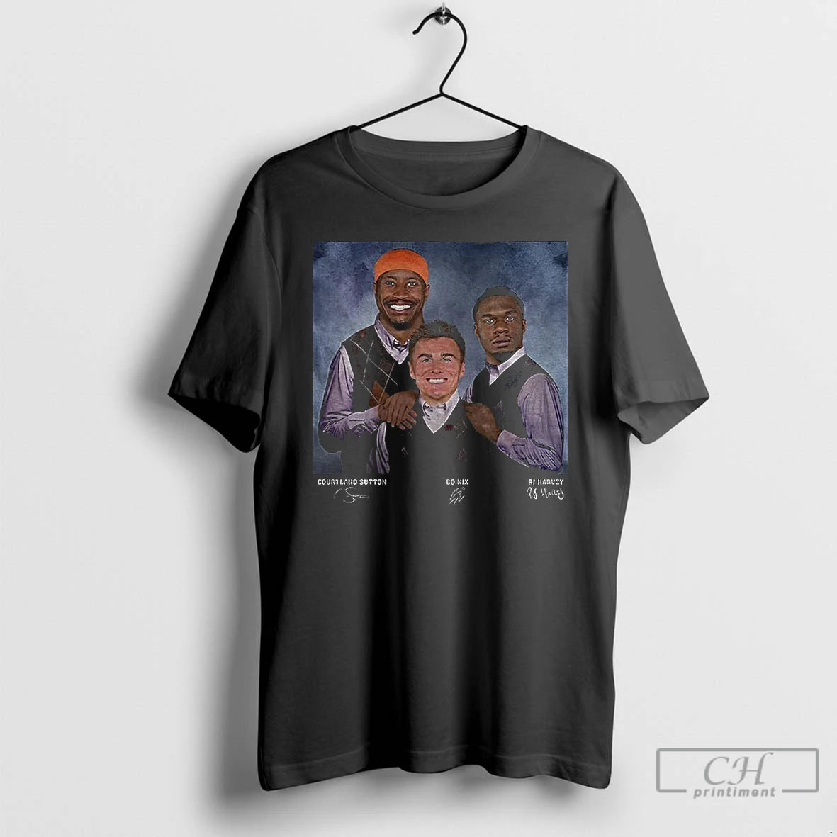 Classic Bo Nix Rj Harvey Courtland Sutton Football Denver Step Bros T-Shirts, Hoodie, Sweatshirt | PopFlextees.com