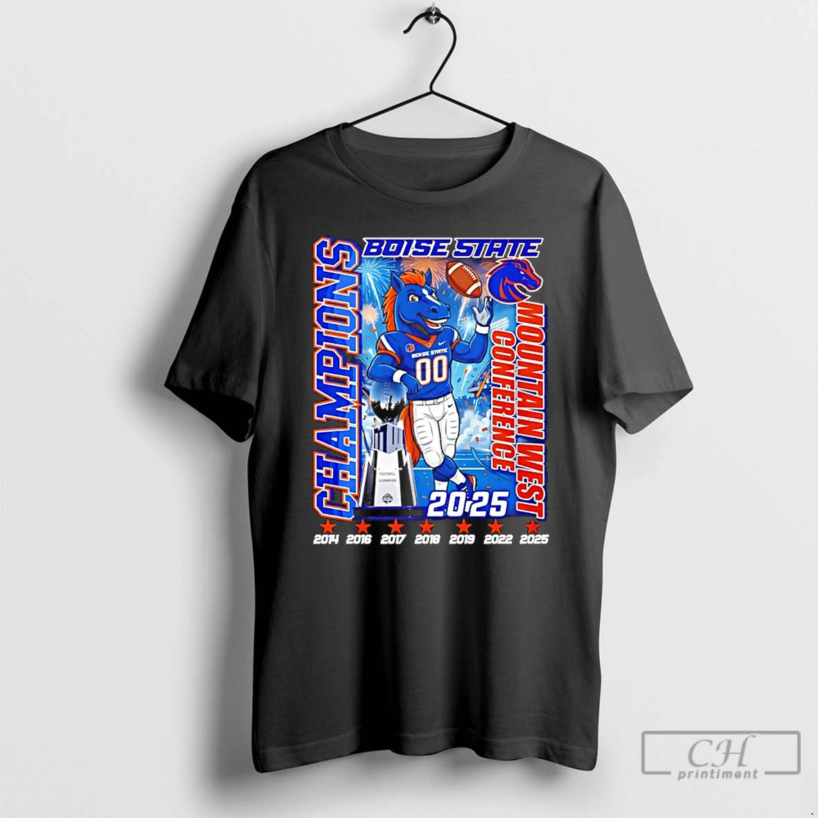Classic Boise State Football 2025 Mountain West Conference Champions 7 Time T-Shirts, Hoodie, Sweatshirt | PopFlextees.com