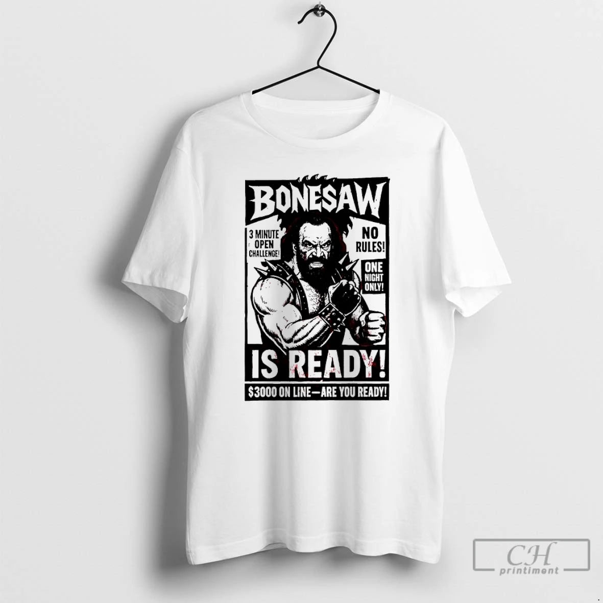 Classic Bonesaw Is Ready Vintage Wrestling One Night Only T-Shirts, Hoodie, Sweatshirt | PopFlextees.com