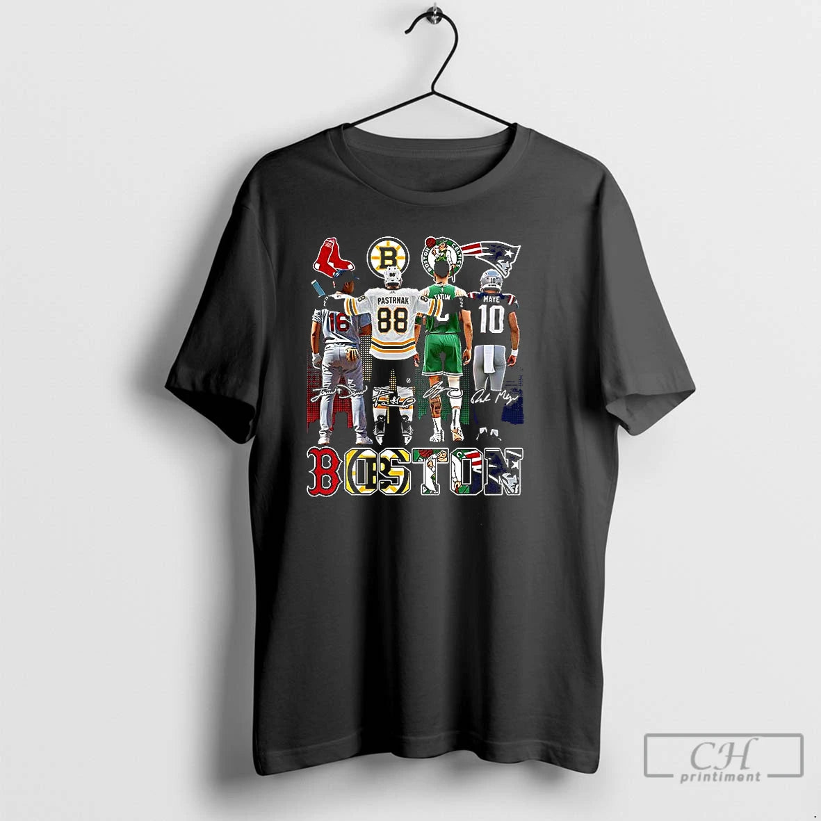 Classic Boston Sports Teams Signature T-Shirts, Hoodie, Sweatshirt | PopFlextees.com