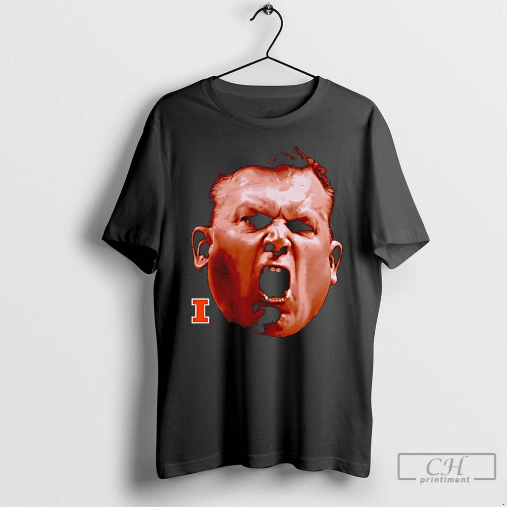 Classic Brad Underwood Big Face Coach Illinois Fighting Illini Basketball T-Shirts, Hoodie, Sweatshirt | PopFlextees.com