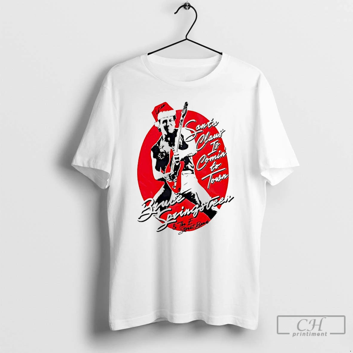 Classic Bruce Springsteen Santa Claus Is Coming To Town T-Shirts, Hoodie, Sweatshirt | PopFlextees.com