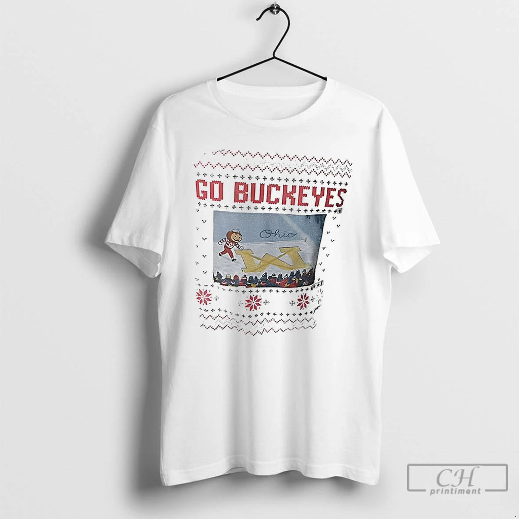 Classic Brutus Buckeye Ohio Snow Brutus Crosses Out Michigan Cartoon T-Shirts, Hoodie, Sweatshirt | PopFlextees.com