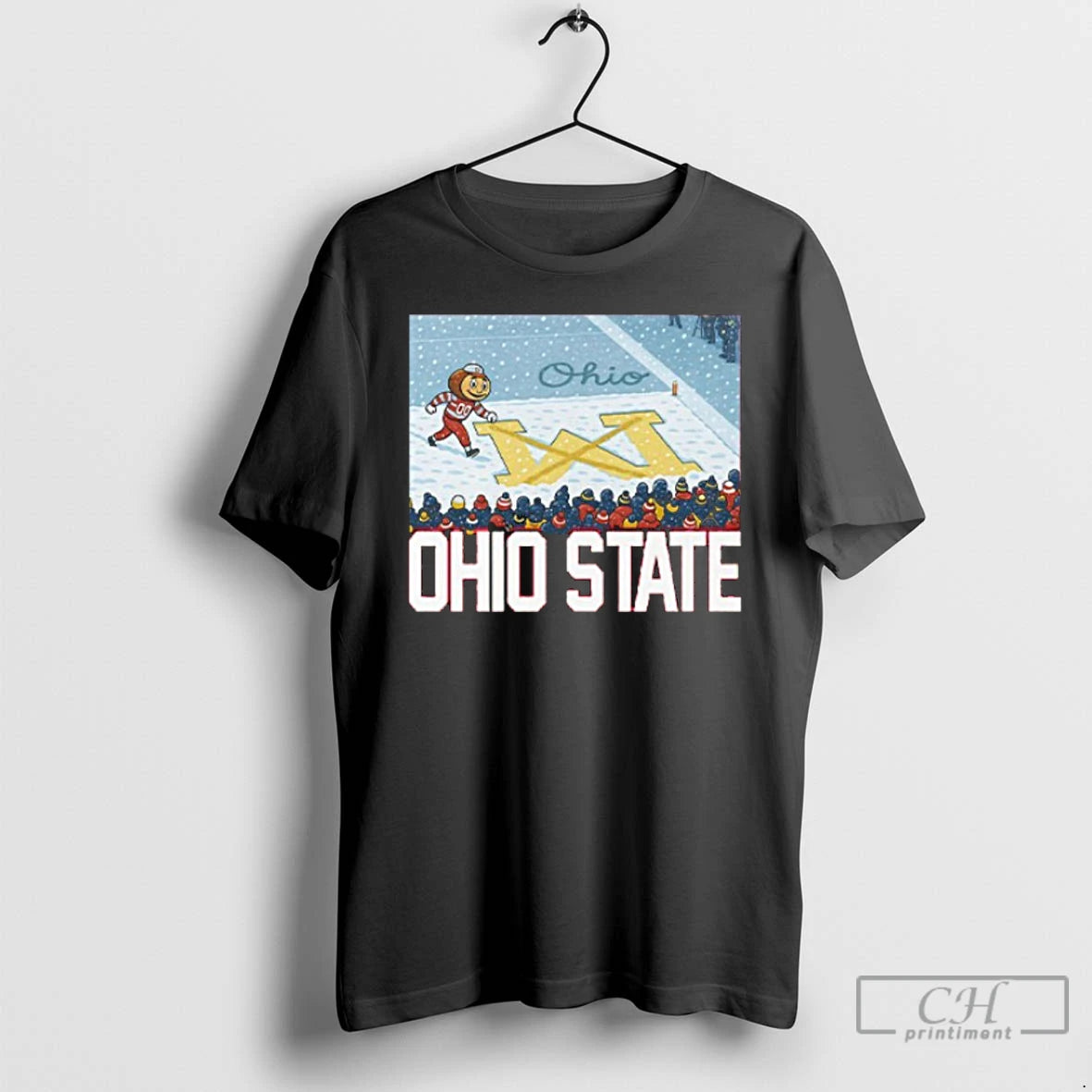 Classic Brutus Ohio State Snow Rivalry Script Ohio On Big M T-Shirts, Hoodie, Sweatshirt | PopFlextees.com