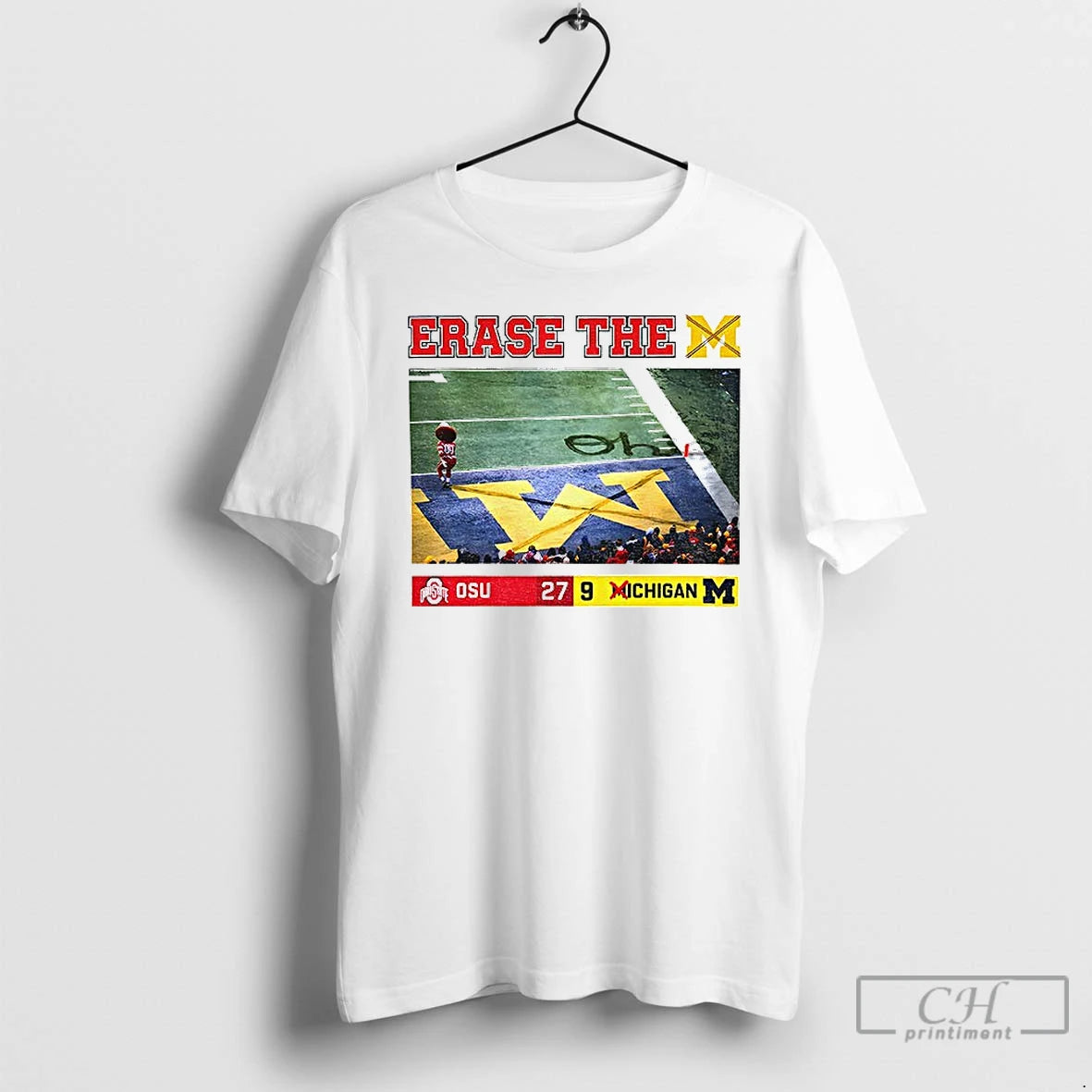 Classic Brutus Vs Michigan Game Day 27 9 Erase The M Sports T Shirts Sweater Hoodie, Sweatshirt | PopFlextees.com