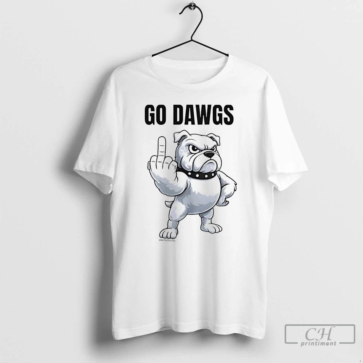 Classic Bulldog Flipping Off Go Dawgs Middle Finger T-Shirts, Hoodie, Sweatshirt | PopFlextees.com