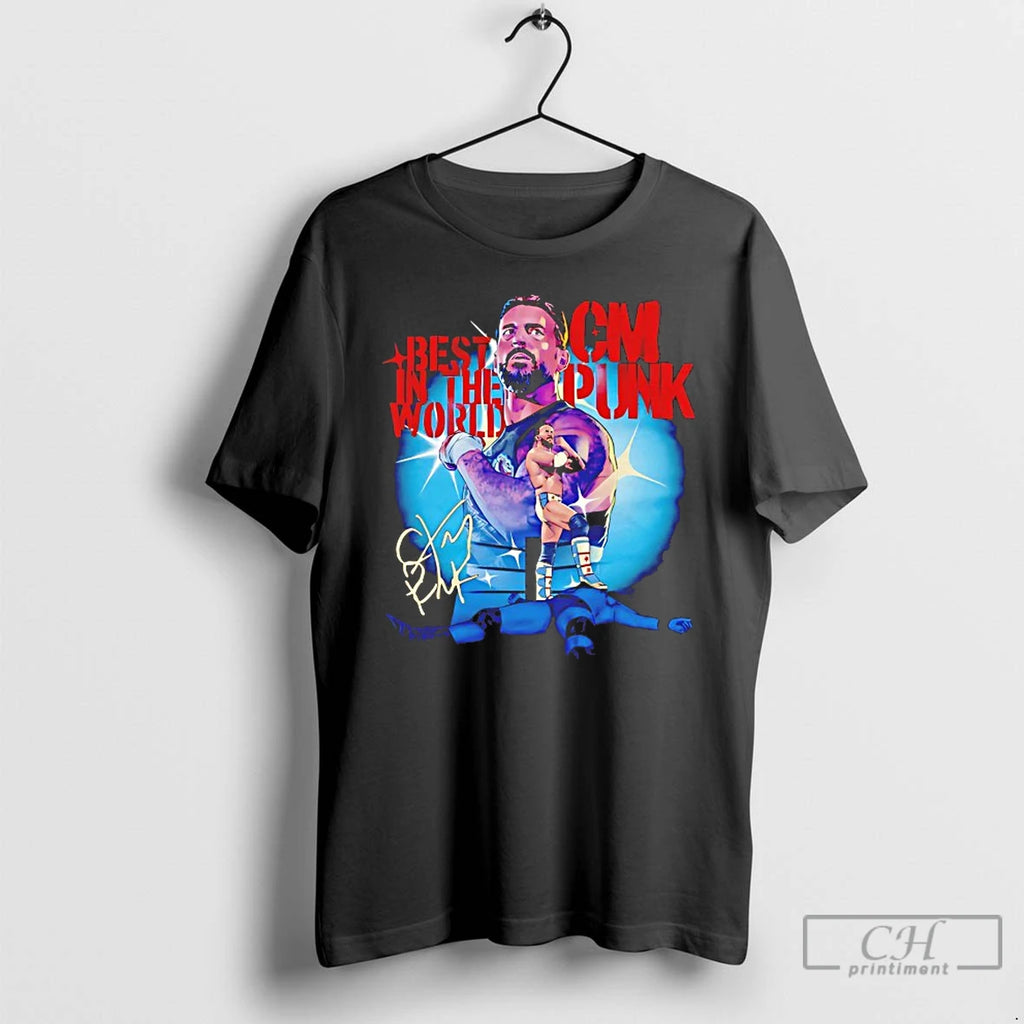 Classic Cm Punk Stencil T-Shirts, Hoodie, Sweatshirt | PopFlextees.com
