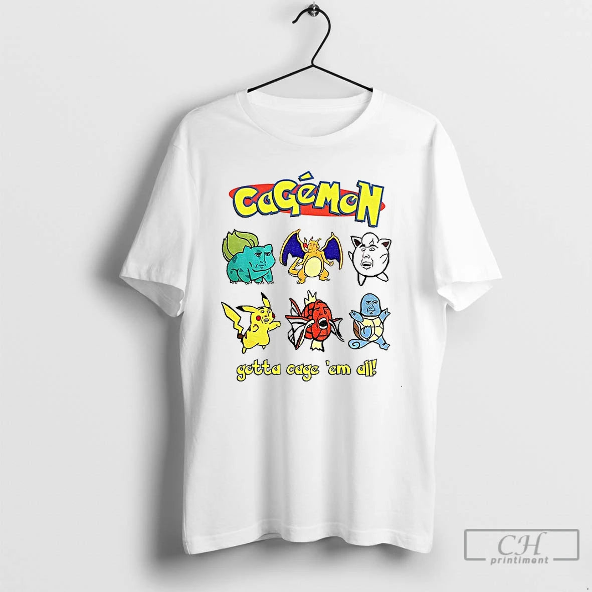 Classic Cagemon Gotta Cage Em All Nicholas Cage T-Shirts, Hoodie, Sweatshirt | PopFlextees.com
