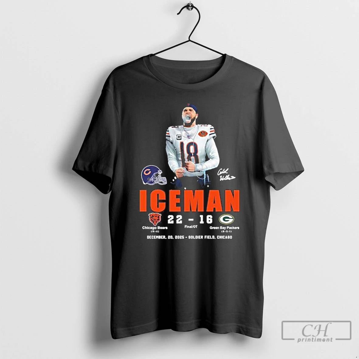 Classic Caleb Williams Iceman Bears 22 16 Packers T-Shirts, Hoodie, Sweatshirt | PopFlextees.com