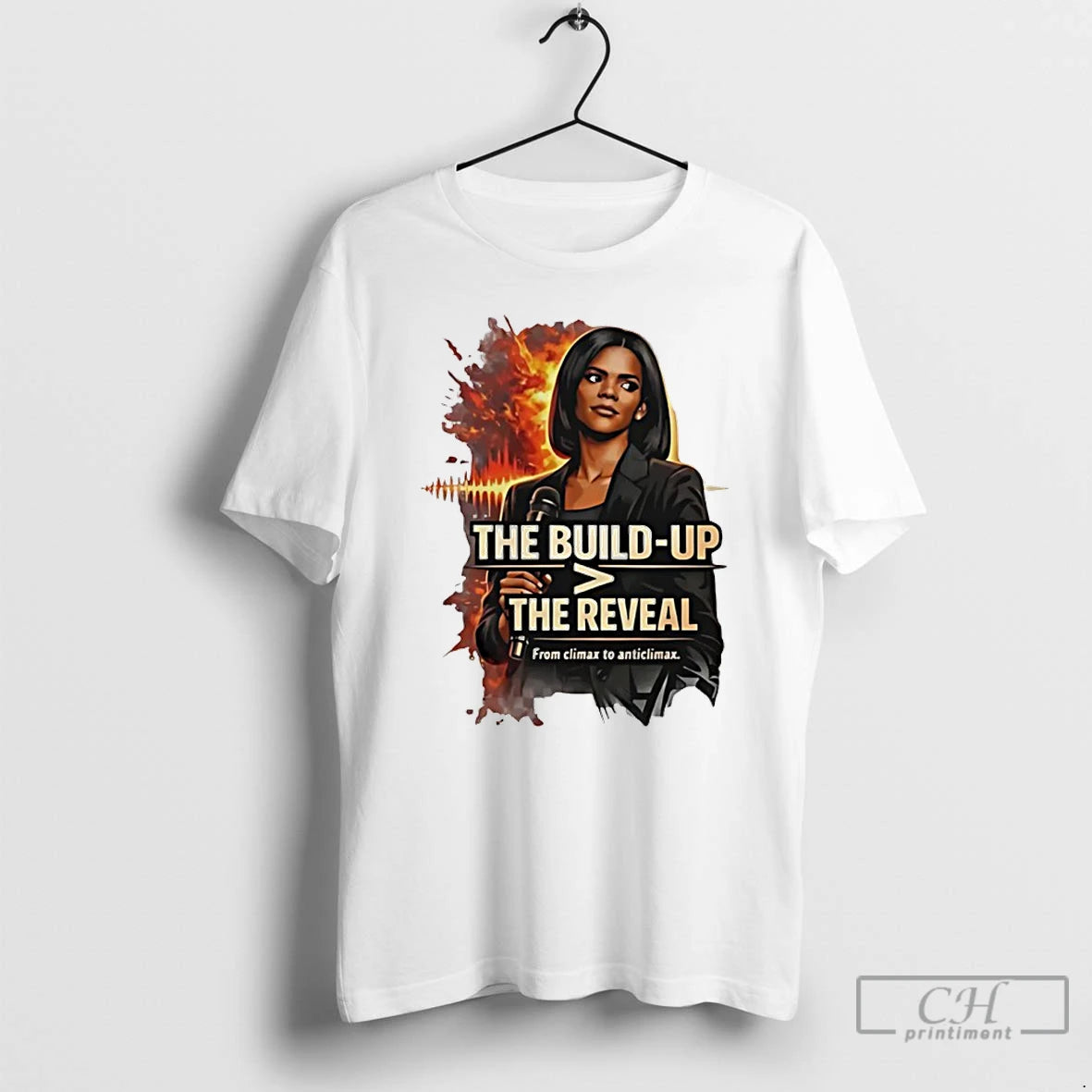 Classic Candace Owens The Build Up The Reveal Graphic T-Shirts, Hoodie, Sweatshirt | PopFlextees.com