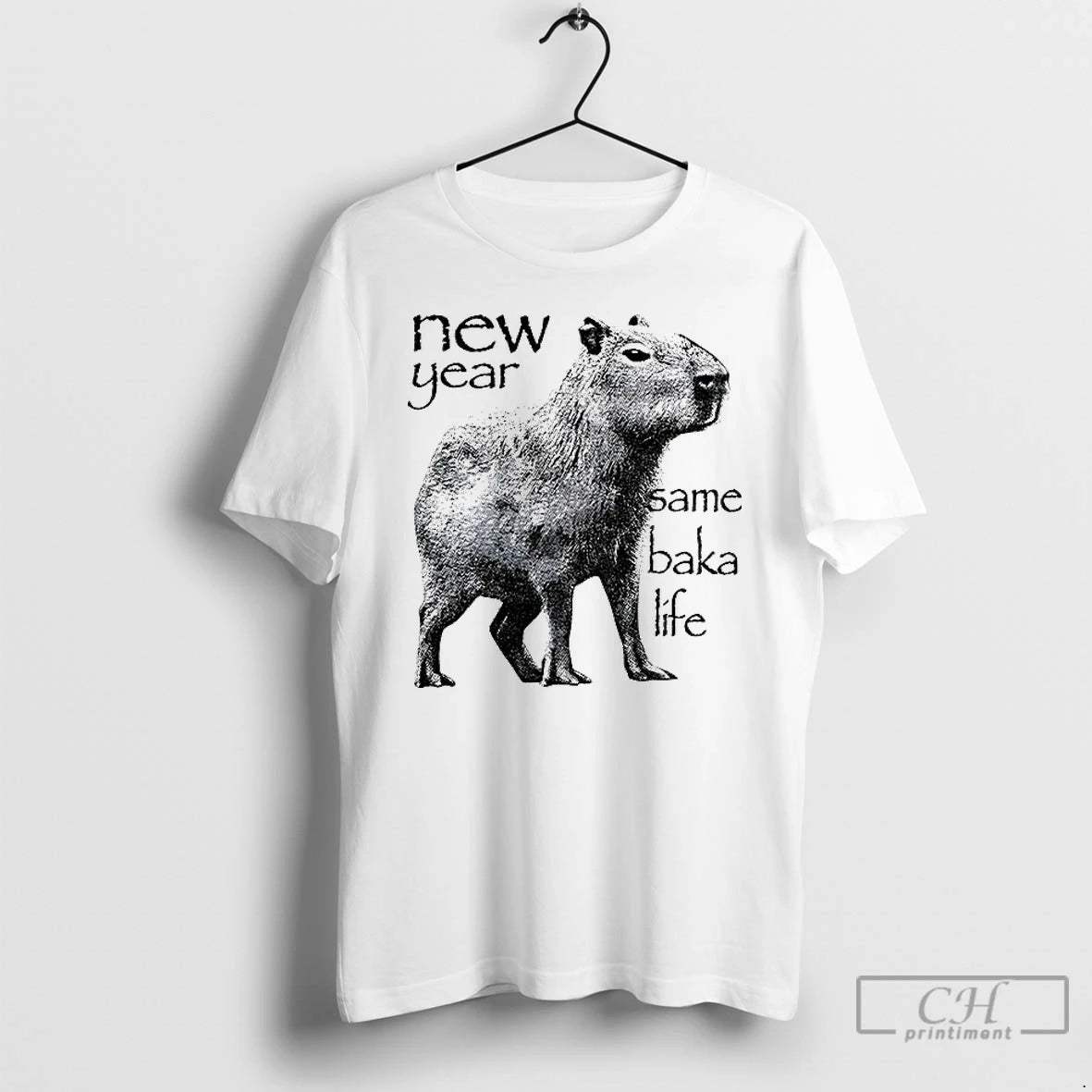 Classic Capybara New Year Same Baka Life Vintage T-Shirts, Hoodie, Sweatshirt | PopFlextees.com