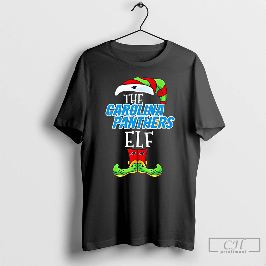 Classic Carolina Panthers Christmas Elf T-Shirts, Hoodie, Sweatshirt | PopFlextees.com