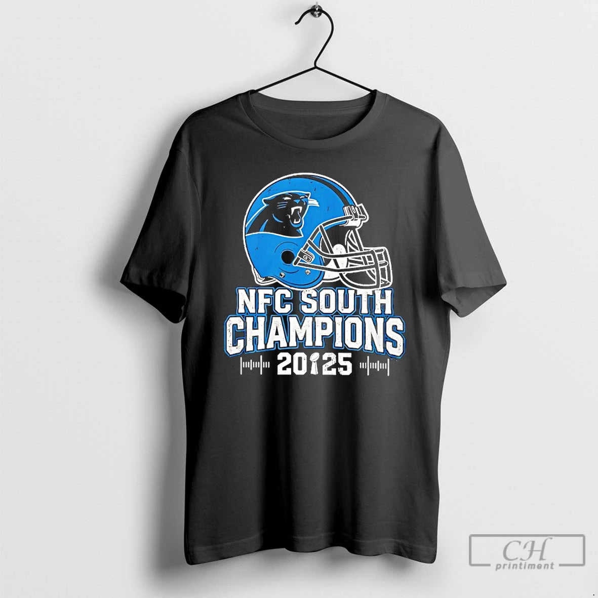 Classic Carolina Panthers Nfc South 2025 Champions Helmet T-Shirts, Hoodie, Sweatshirt | PopFlextees.com