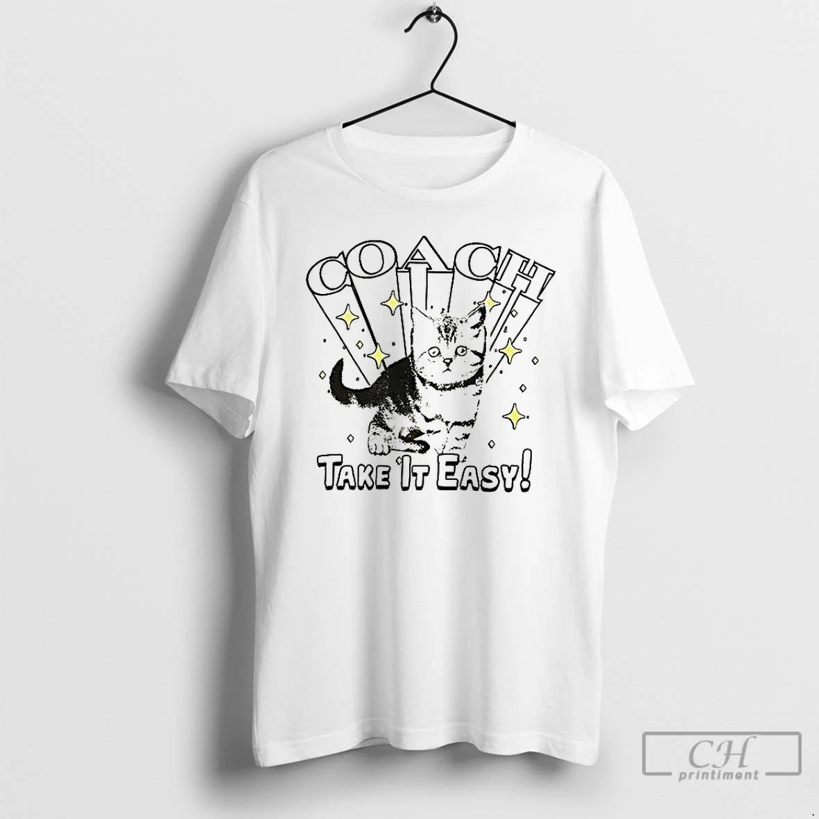 Classic Cat Coach Take It Easy T-Shirts, Hoodie, Sweatshirt | PopFlextees.com