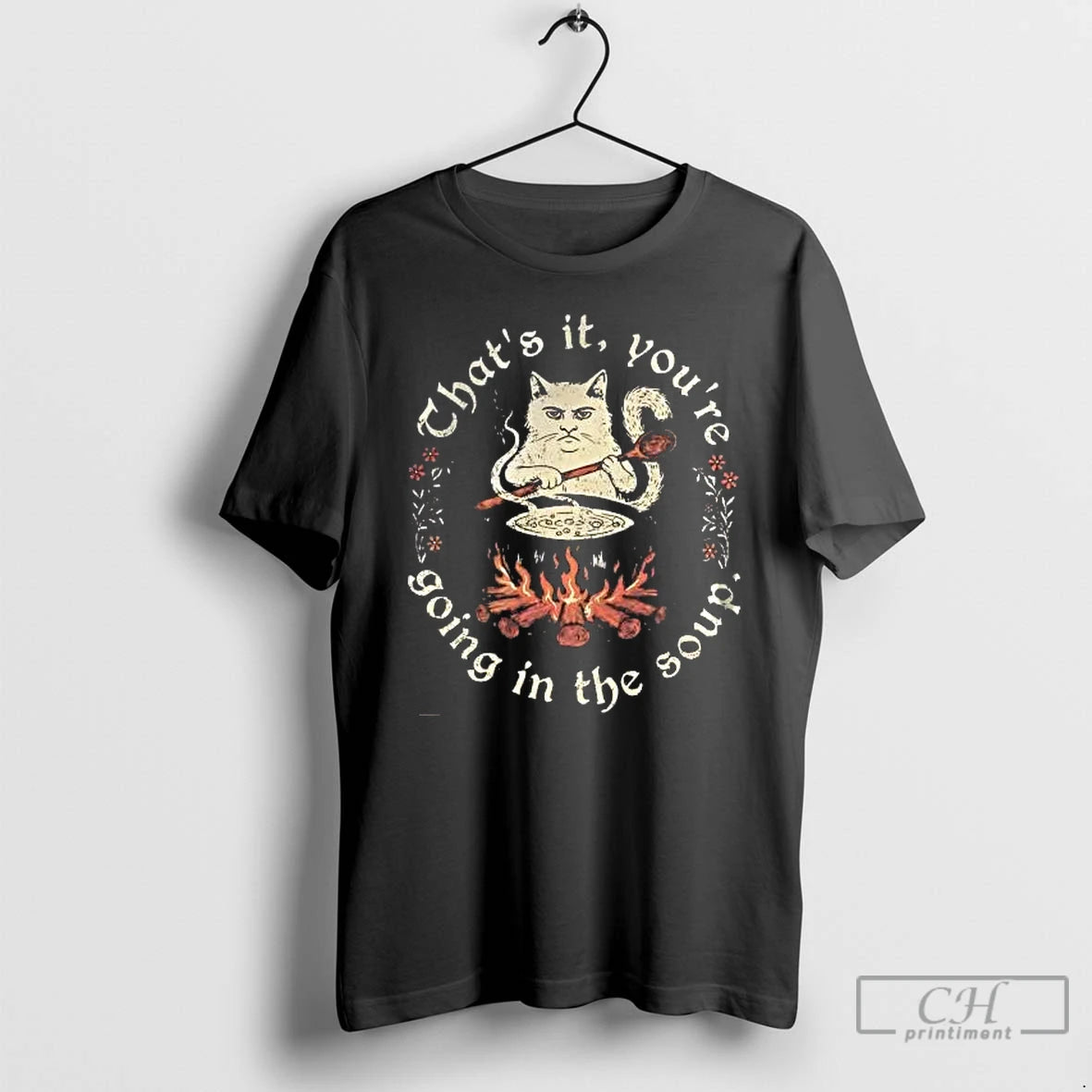 Classic Cat Cauldron Thats It Youre Going In The Soup T-Shirts, Hoodie, Sweatshirt | PopFlextees.com