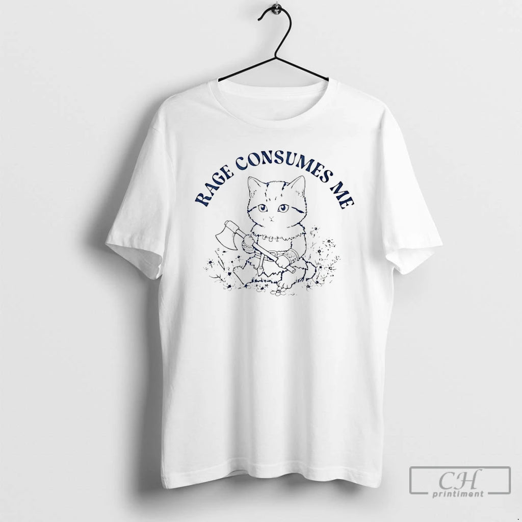 Classic Cat Rage Consumes Me T-Shirts, Hoodie, Sweatshirt | PopFlextees.com