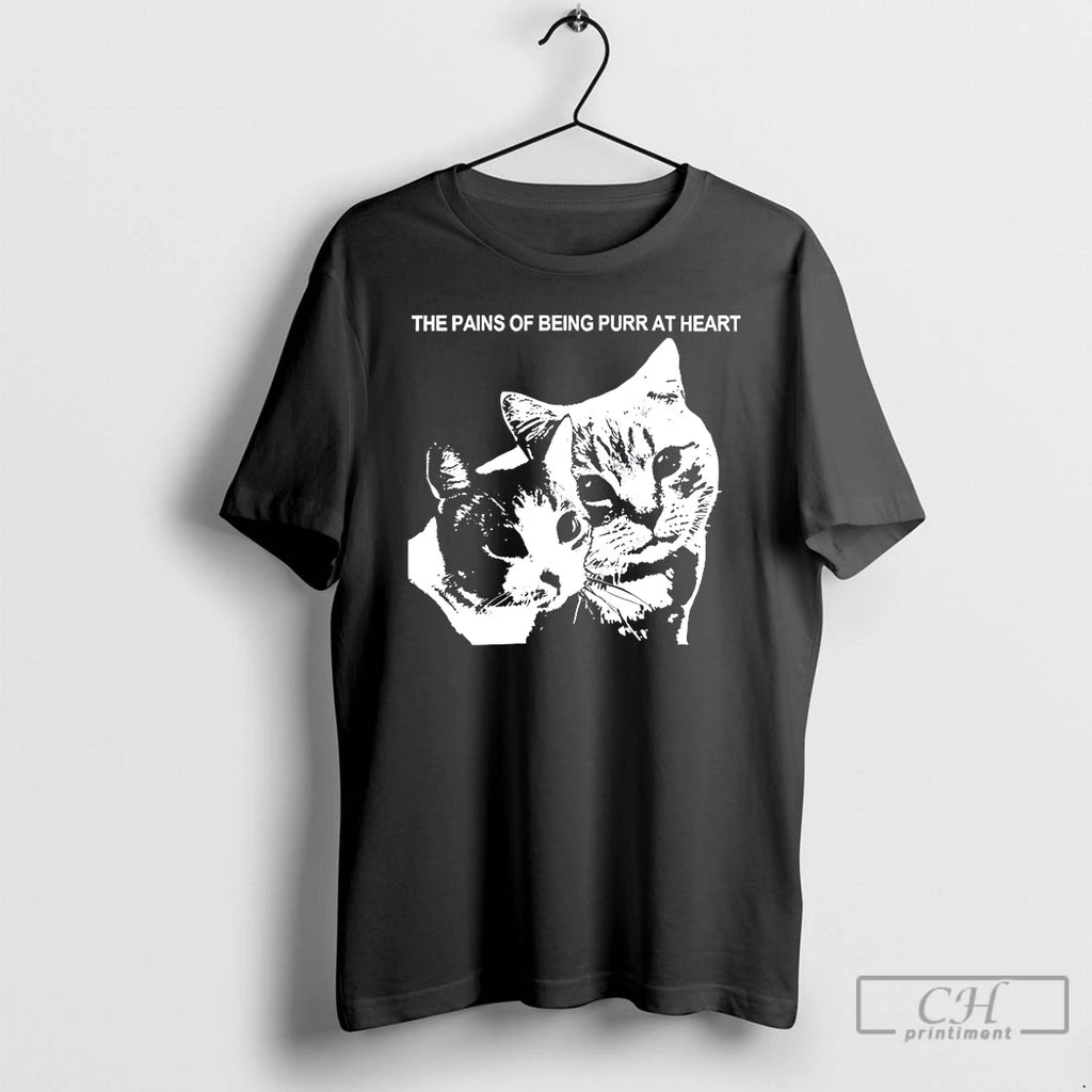 Classic Cats The Pains Of Being Purr At Heart T-Shirts, Hoodie, Sweatshirt | PopFlextees.com