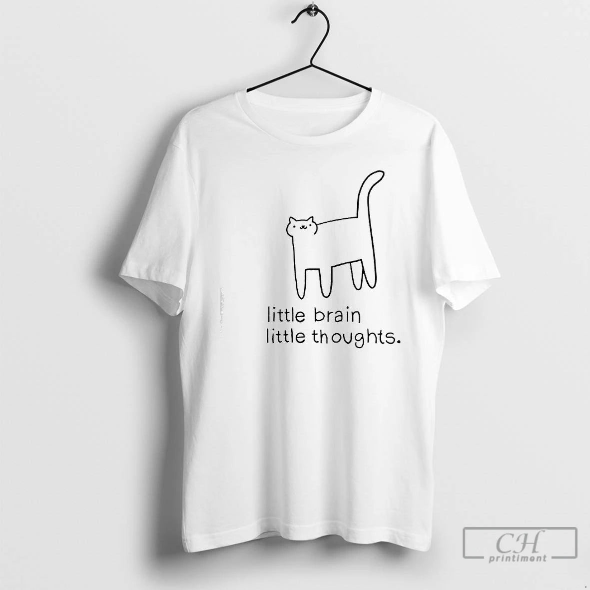 Classic Cats Little Brain Little Thoughts Graphic T-Shirts, Hoodie, Sweatshirt | PopFlextees.com