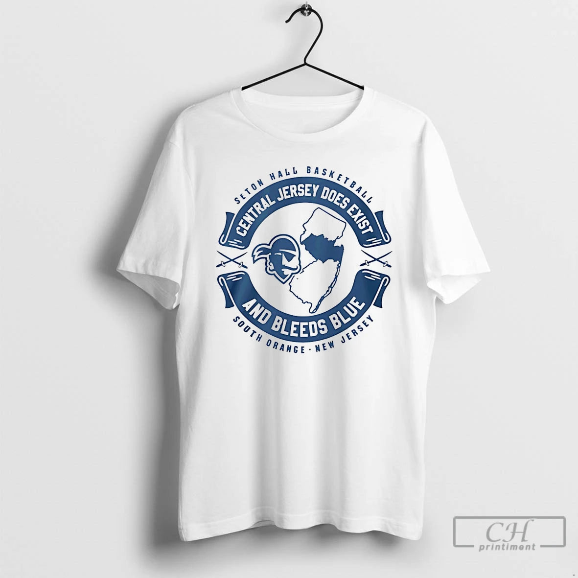 Classic Central Jersey Does Exist And Bleeds Blue Seton Hall Basketball T-Shirts, Hoodie, Sweatshirt | PopFlextees.com