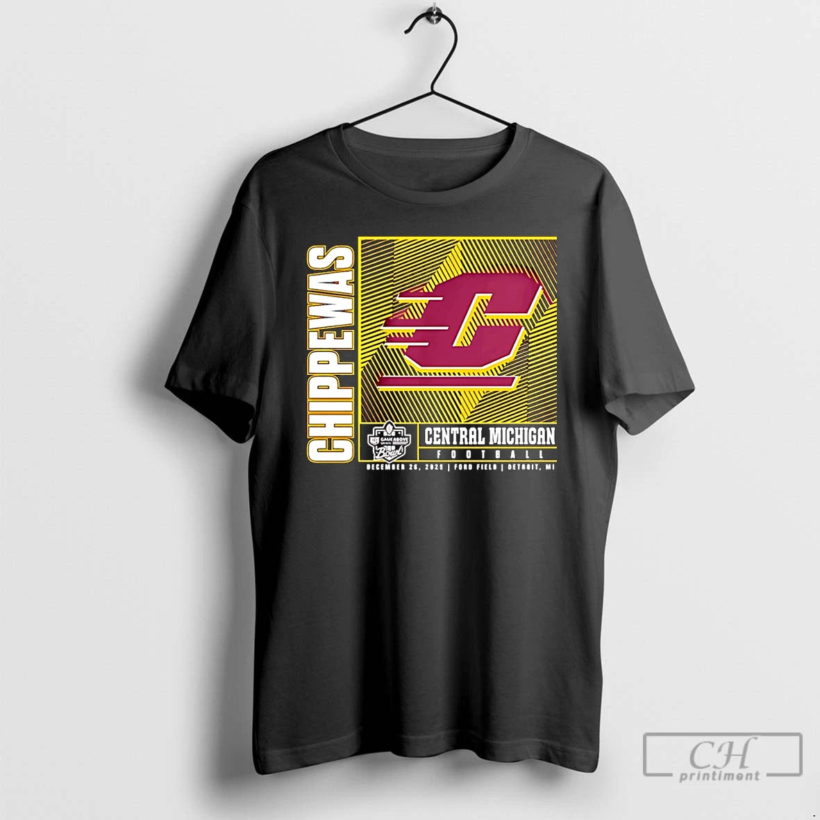 Classic Central Michigan Chippewas 2025 Gameabove Sports Bowl Line Art Christmas T-Shirts, Hoodie, Sweatshirt