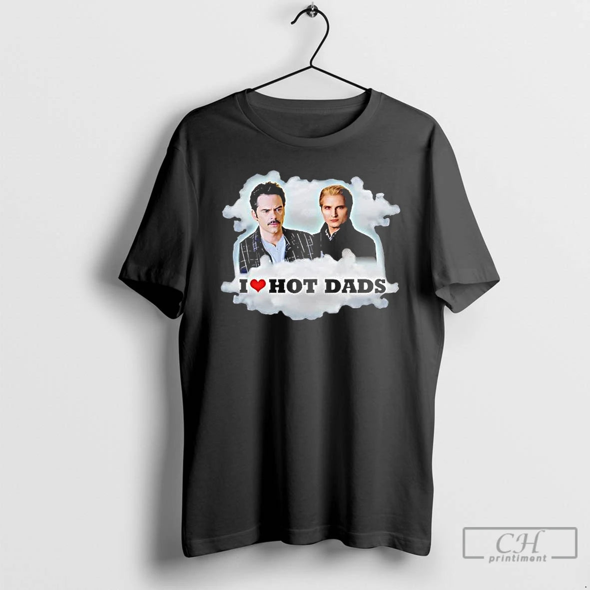 Classic Charlie Swan Carlisle Cullen I Love Hot Dads T-Shirts, Hoodie, Sweatshirt | PopFlextees.com