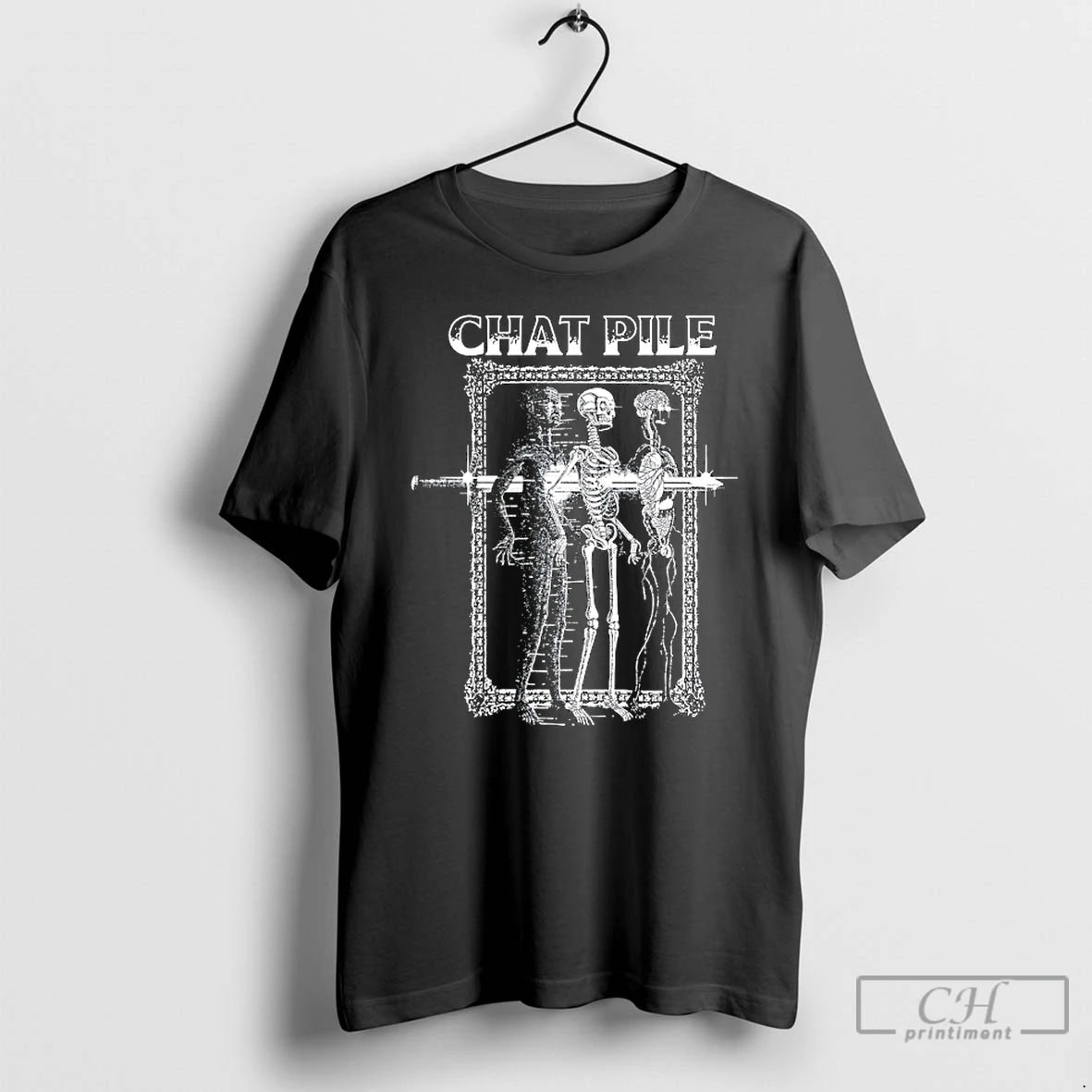 Classic Chat Pile Sword Skeleton T-Shirts, Hoodie, Sweatshirt | PopFlextees.com