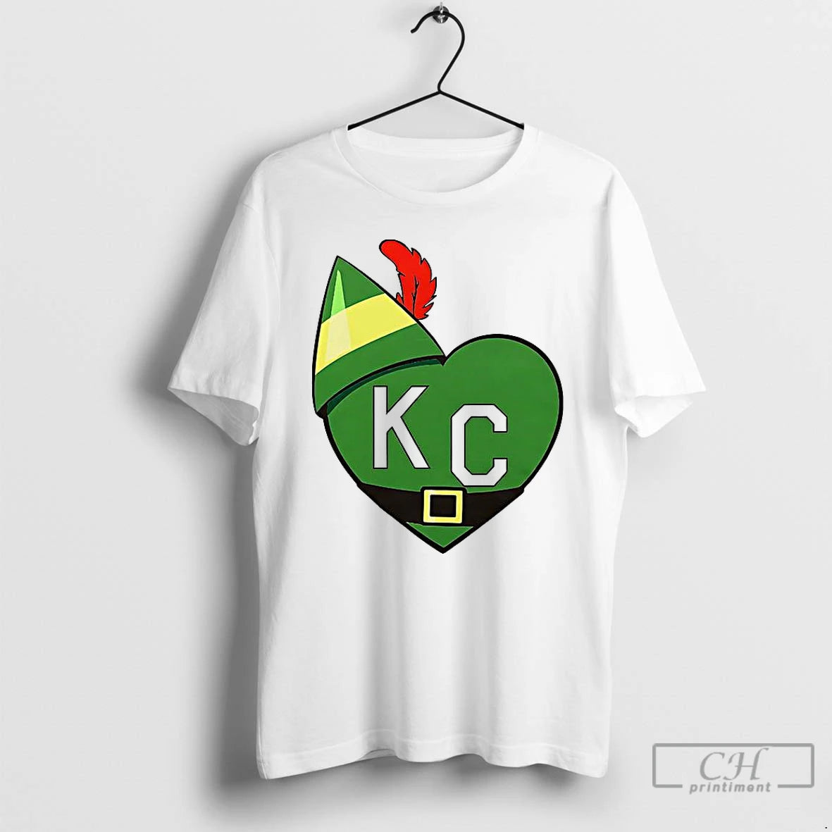 Classic Cheerful Buddy The Elf Kc Heart Christmas T-Shirts, Hoodie, Sweatshirt | PopFlextees.com