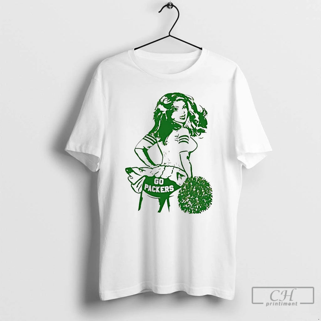 Classic Cheerleader Green Bay Packers Go Packers T-Shirts, Hoodie, Sweatshirt | PopFlextees.com