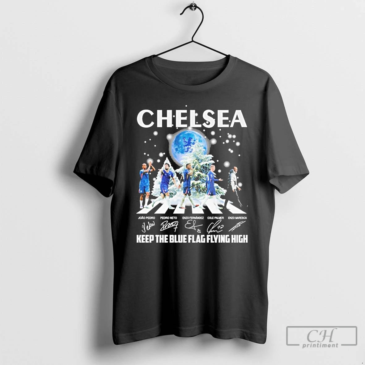 Classic Chelsea Keep The Blue Flag Flying High Christmas Signature T-Shirts, Hoodie, Sweatshirt | PopFlextees.com