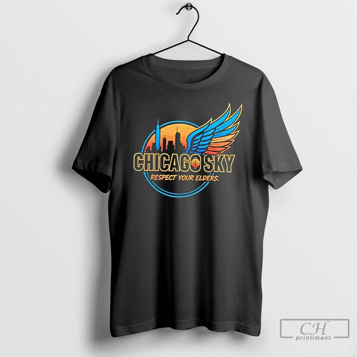 Classic Chicago Sky Respect Your Elders T-Shirts, Hoodie, Sweatshirt | PopFlextees.com