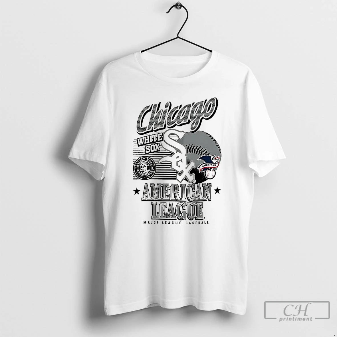 Classic Chicago White Sox Mlb American National League Logo Ball Retro T-Shirts, Hoodie, Sweatshirt | PopFlextees.com